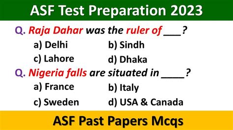 ASF Test Preparation 2023 ASF Written Test Preparation 2023 ASF