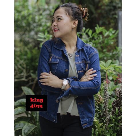 Jual Jaket Jeans Wanita Jaket Denim Wanita Premium All Size Jaket