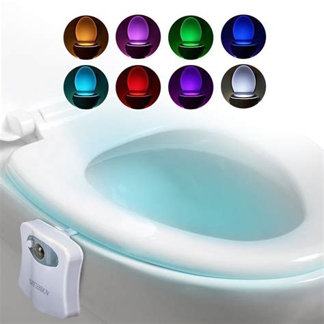 Motion Activated Toilet Night Light Color Changing Led Toilet Seat