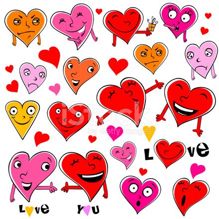 Funny Cartoon Hearts. Stock Photo | Royalty-Free | FreeImages