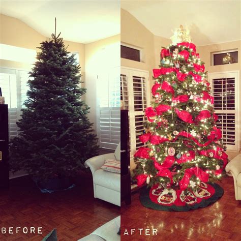 Christmas Tree Before And After Holiday Decor Christmas Tree Home Diy