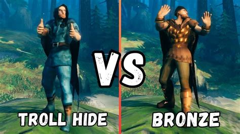 Troll Hide Vs Bronze Armor Valheim YouTube