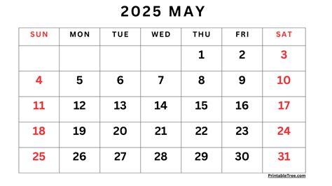 Free may 2025 calendar printable pdf template with holidays