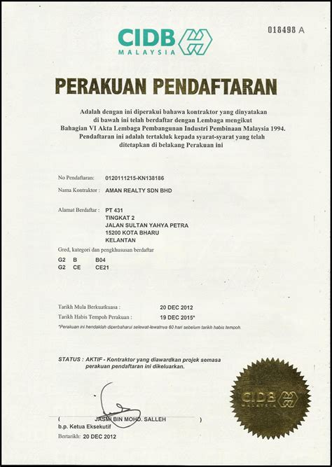 Aman Realty Sdn Bhd Kadar Kelayakan Dan Bayaran Balik Pinjaman Perumahan