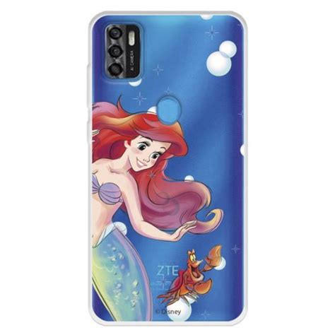 Funda Para Zte Blade A Oficial De Disney Ariel Y Sebasti N Burbujas