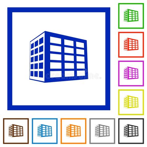 Signe Et Symbole De Vecteur D Ic Ne D Immeuble De Bureaux D Isolement