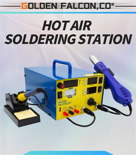 In Hot Air Gun Soldering Iron Power Supply Welder Soldering Station W For Repair Workshop