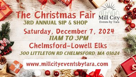 The Christmas Fair 3rd Annual Sip Shop Toy Drive Tickets Chelmsford