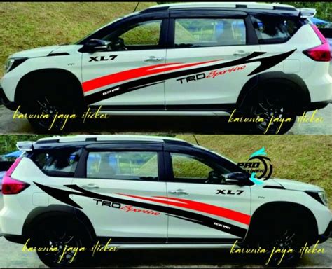 New Terbaru Sticker Stiker Mobil Suzuki Ertiga Xl Stiker List Xl