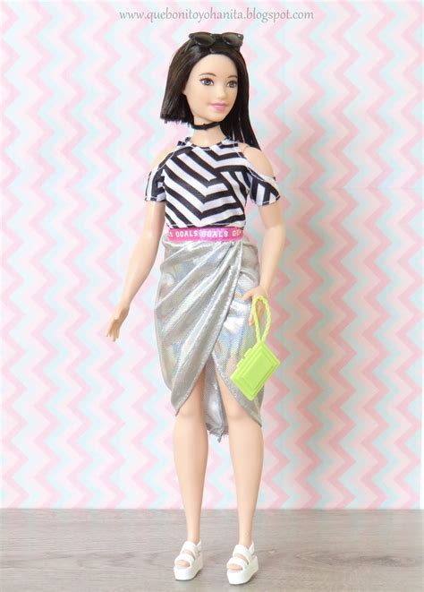 Que Bonito Yohanita Barbie Fashionistas 2018 Curvy Doll 101 Hot Mesh Doll Fashions