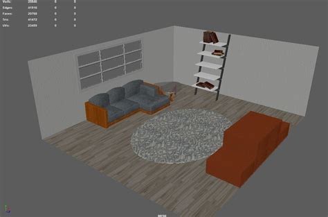 3D room build | CGTrader