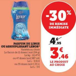 Anti Crise Fr Parfum De Linge Lenor Chez Magasins U