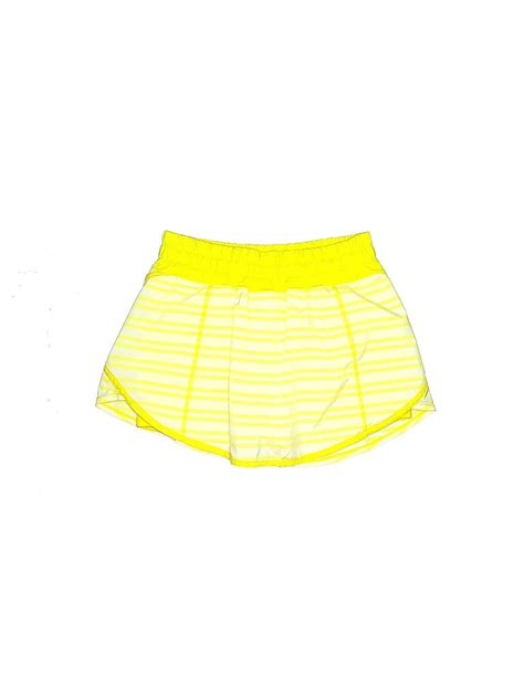 Lululemon Athletica Color Block Stripes Yellow Active Skort Size 4 47