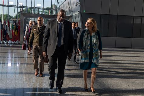 Dvids Images Secretary Austin Attends Meetings At Nato Image Of