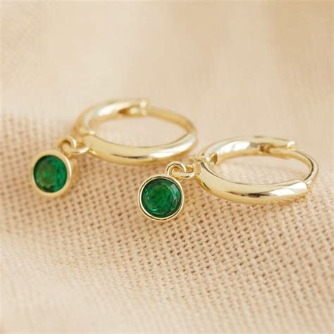 Lisa Angel Crystal Hoop Earrings Moonpig