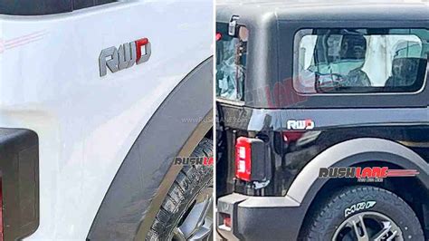 Mahindra Thar Rwd Gets New Badge Mrf A T Tyres Back