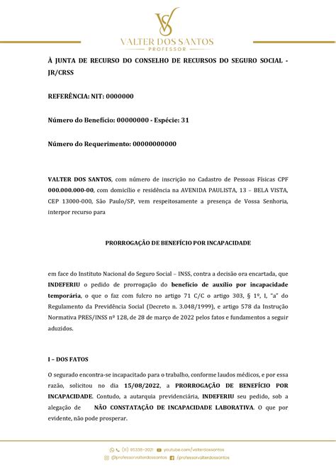 Total 44 Imagem Modelo De Recurso Ordinário Constitucional Br