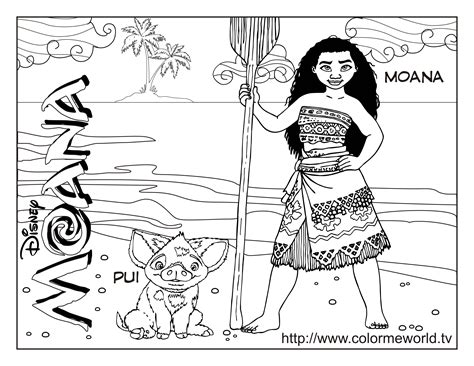 Moana Coloring Pages Printable