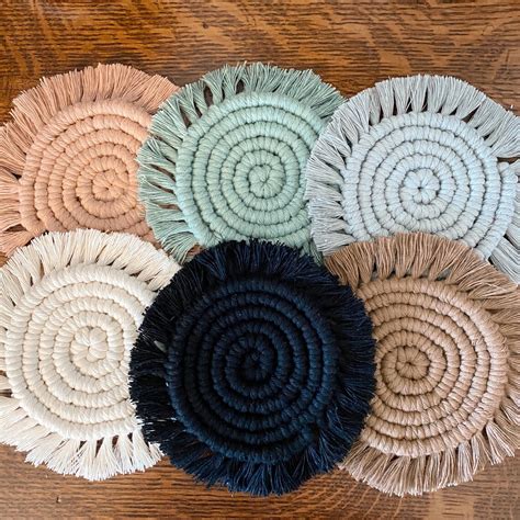 Macrame coasters | Etsy