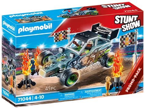 Playmobil Stunt Show 71044 Pas Cher Cascadeur Et Buggy Promo Pack