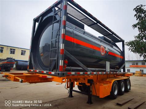 Ft Iso Tank Container For Road Transport Chemical Acid Hcl H So