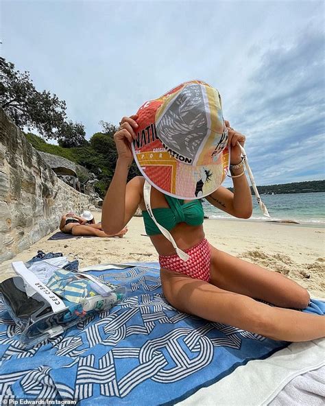 Pip Edwards Flaunts Her Gym Honed Physique In A Bikini Daily Mail Online