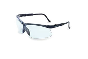 Amazon Co Jp Uvex S3200 X Genesis Safety Glasses Black Frame Clear