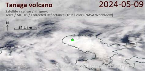 Latest satellite images of Tanaga volcano / VolcanoDiscovery