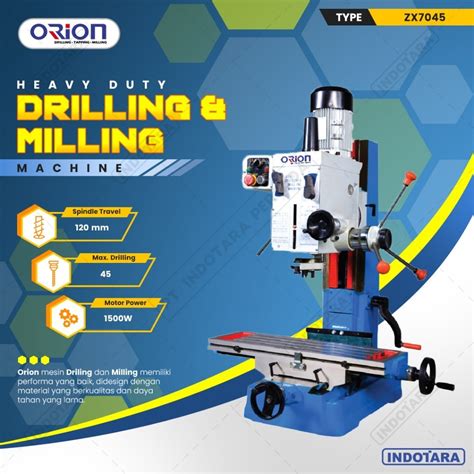 Jual Mesin Bor Duduk Orion Drilling Milling Machine Zx Shopee