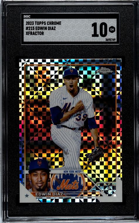 Topps Chrome X Fractor Edwin Diaz For Sale Online Ebay