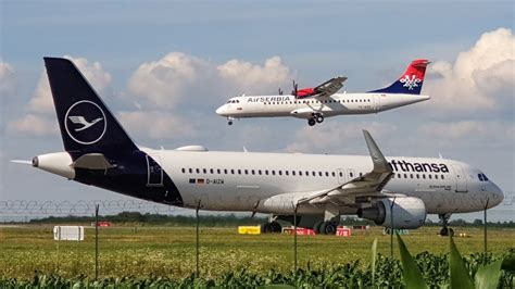 Delivery Flight Airserbia Atr Landing At Belgrade Airport Youtube