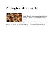 Exploring Biological Approaches to Behavior in Psychology | Course Hero