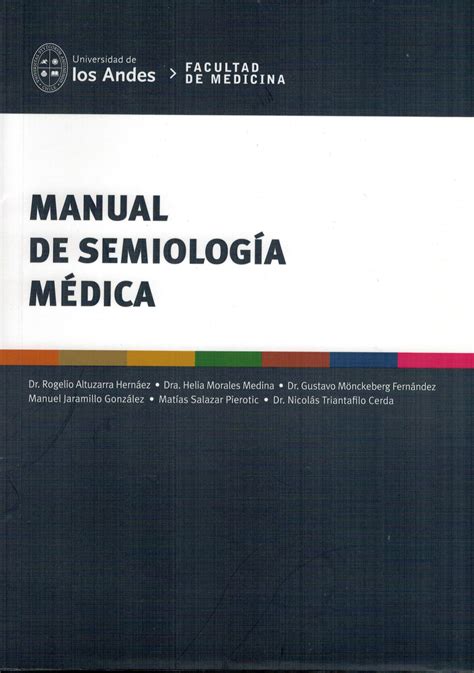 Manual De Semiologia Medica Libros Proa