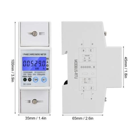 Surenhap Compteur De Puissance Compteur D Nergie Lectrique Monophas