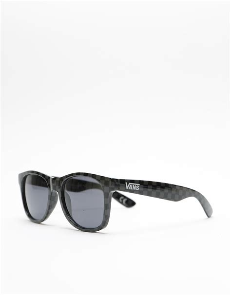 Vans Spicoli 4 Sunglasses Black Charcoal Checkerboard