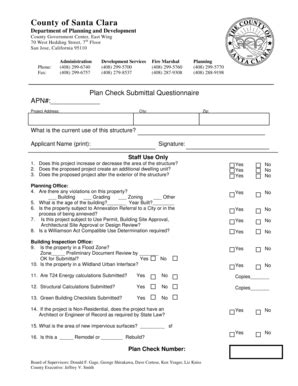 Fillable Online Sccgov P C Questionnaire Doc Sccgov Fax Email Print