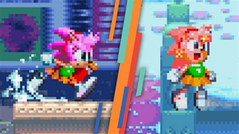 Classic Amy Rose Sprites