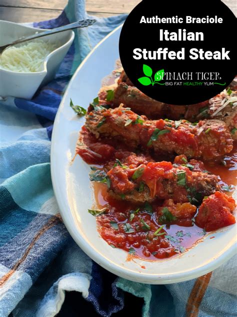 Braciole Recipe Italian Stuffed Steak Spinach Tiger