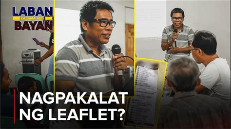 ALAMIN Kandidato Ng CPP NPA NDF Para Sa BSKE Nagpakalat Ng Leaflet