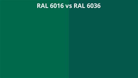 Ral 6016 Vs 6036 Ral Colour Chart Uk