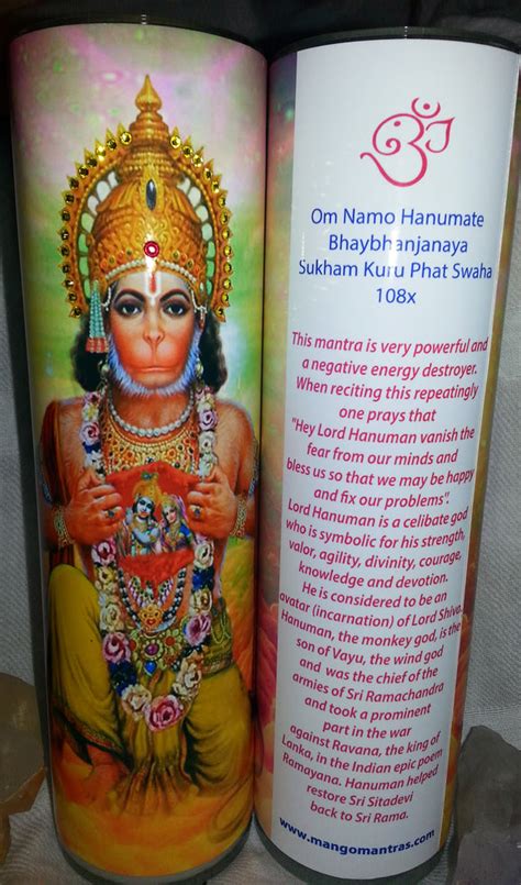 Powerful Hanuman Healing Protection Mantra Meditation Candle with Swar – Mango Mantras LLC