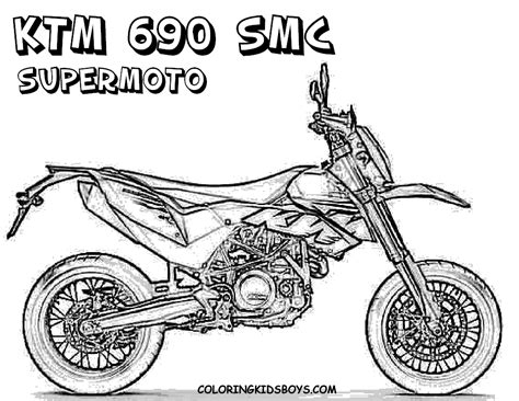 Dessins De Coloriage Moto Ktm Imprimer