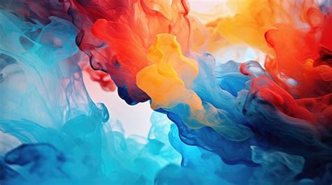 Premium Photo Mixing Liquid Ink Abstract Background