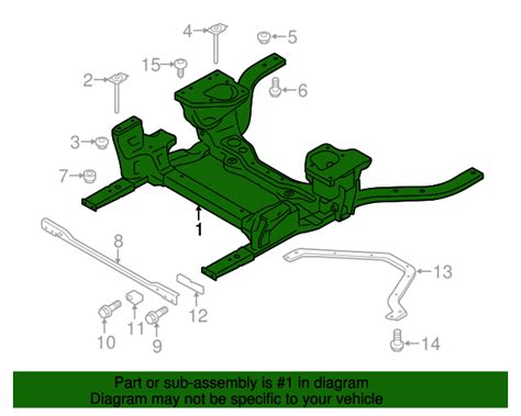 2015 2023 Ford Mustang OEM Engine Cradle JR3Z 5C145 A Ford Parts Center