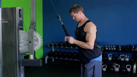 Triceps Rope Pushdown Youtube