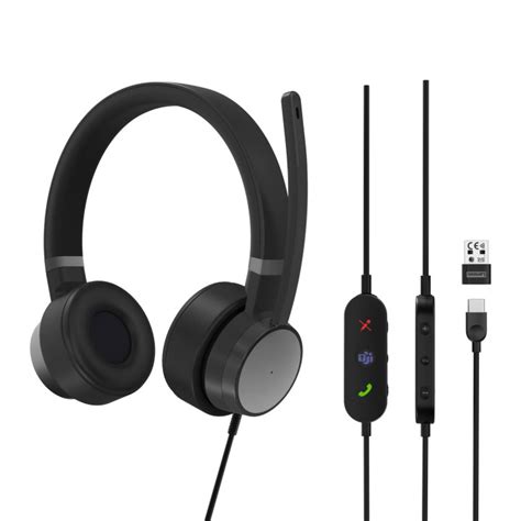 Przewodowy Zestaw S Uchawkowy Lenovo Go Wired Anc Headset Ms Teams Z