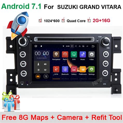 Two Din 7 Inch Car DVD Player For SUZUKI Grand Vitara 2005 With 3G Host