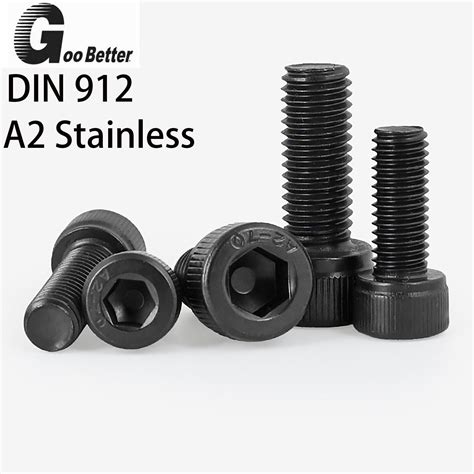 BLACK M3 M8 A2 STAINLESS STEEL ALLEN BOLT SOCKET CAP SCREWS HEX HEAD