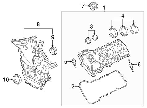 Ford Engine Valve Cover Washer Seal Br Z C A Oem Parts