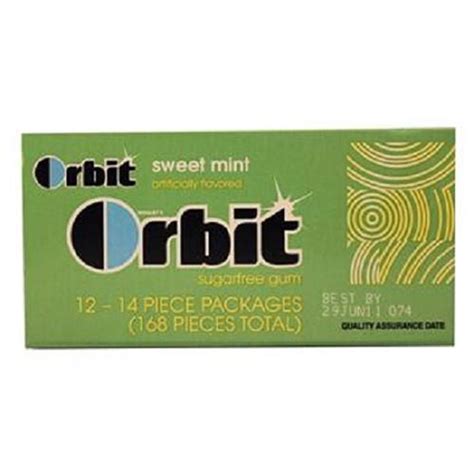 Product Of Orbit Sweet Mint Count 12 14s Gum Grab Varieties